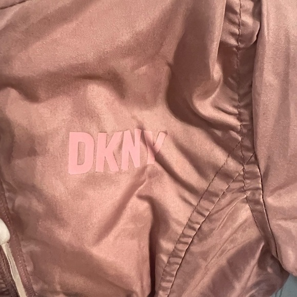 DKNY Little Girls Hooded Fleece Lined Jacket, NWT - Picture 7 of 12